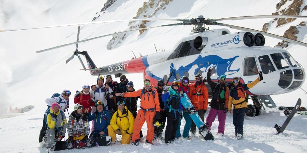 Heliski en Península de Kamchatka Rusia