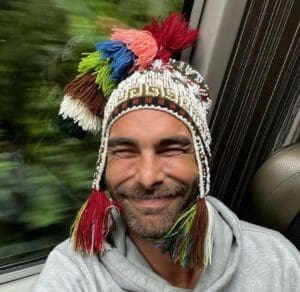 Jon Kortajarena on train from Cuzco