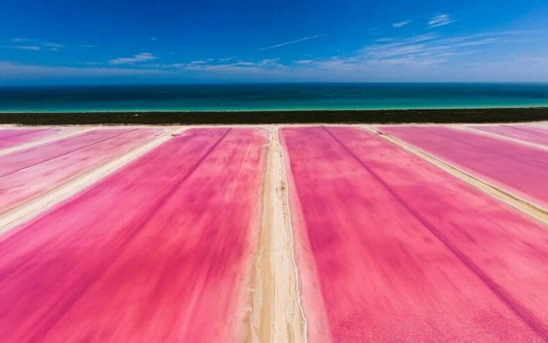 Yucatán laguna rosa