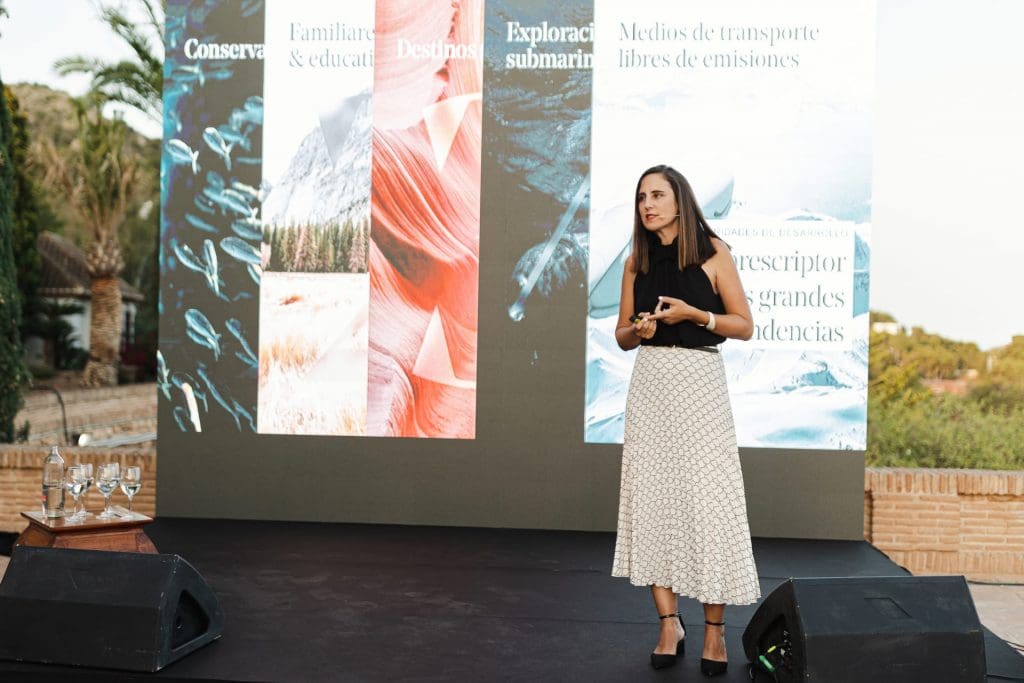 Cristina Santos en el evento nuba en Málaga