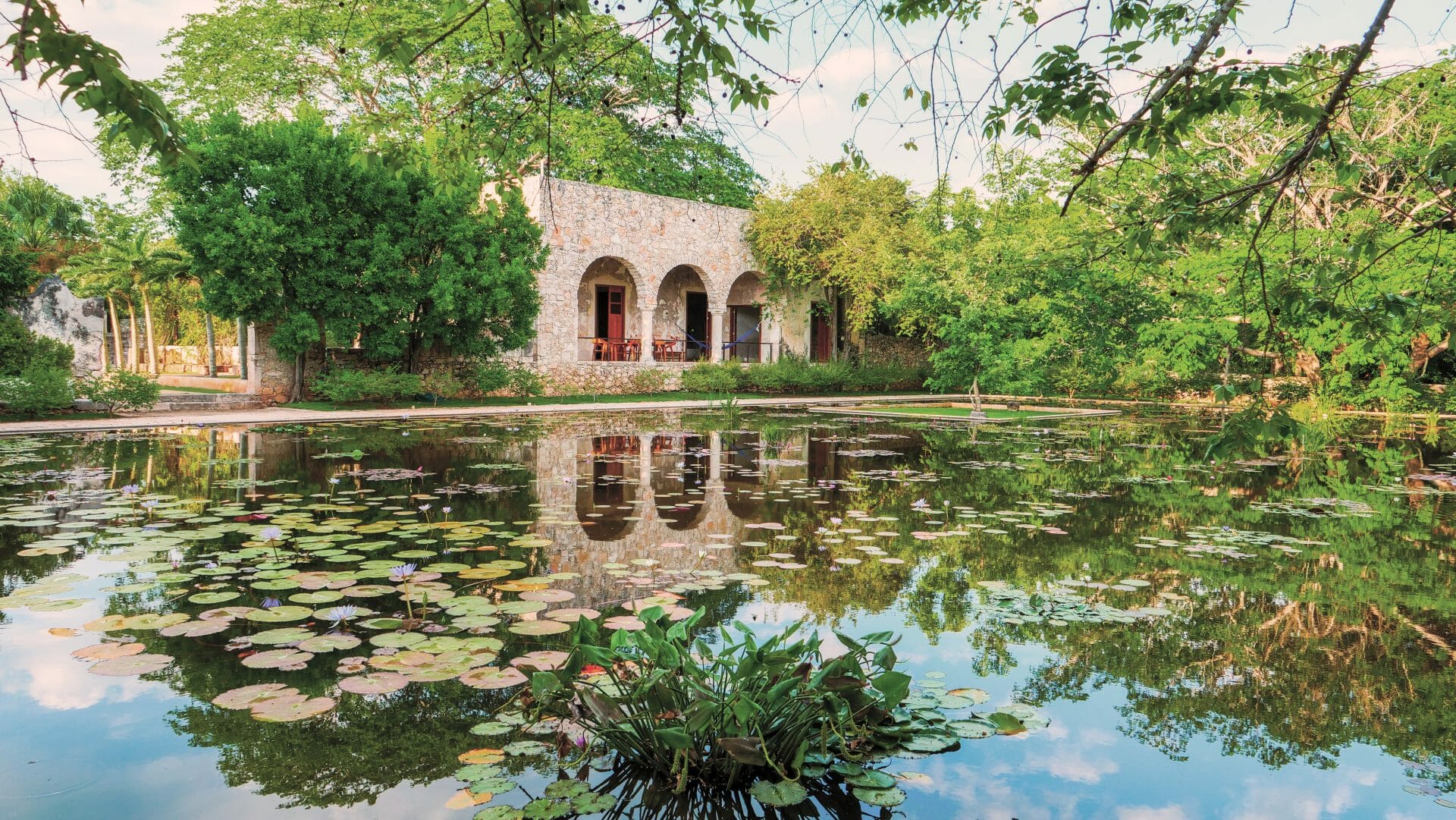 Hacienda en un viaje a Yucatán México