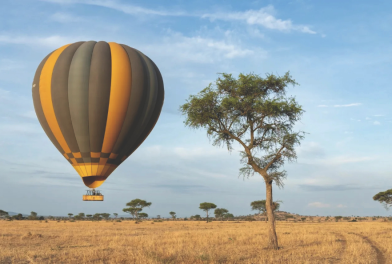 Globo aerostático sobre Lamai