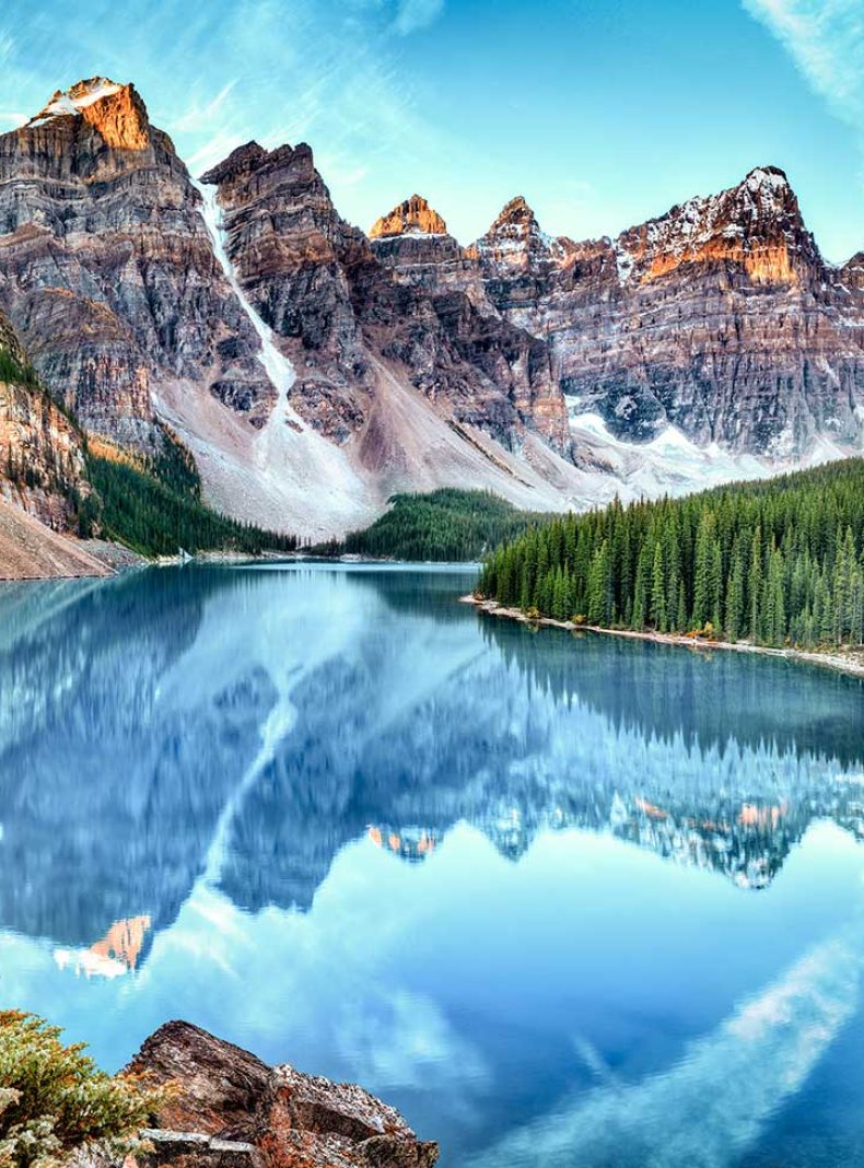 Vistas lago Parque Nacional Canada