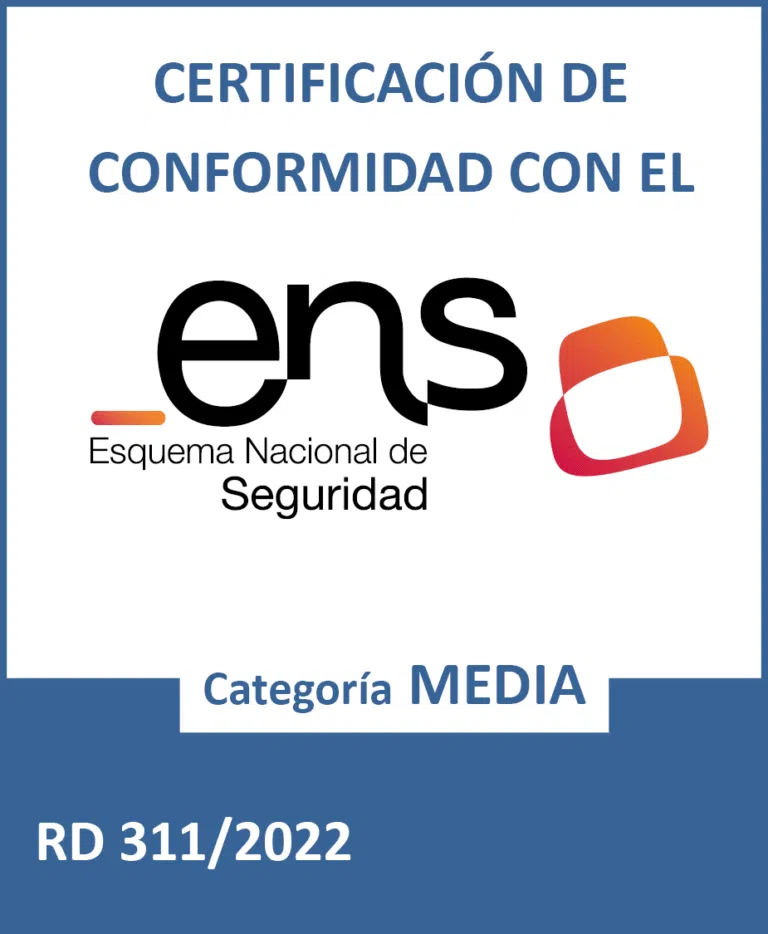 CERTIFICADO DE CONFORMIDAD CON EL ESQUEMA NACIONAL DE SEGURIDAD
