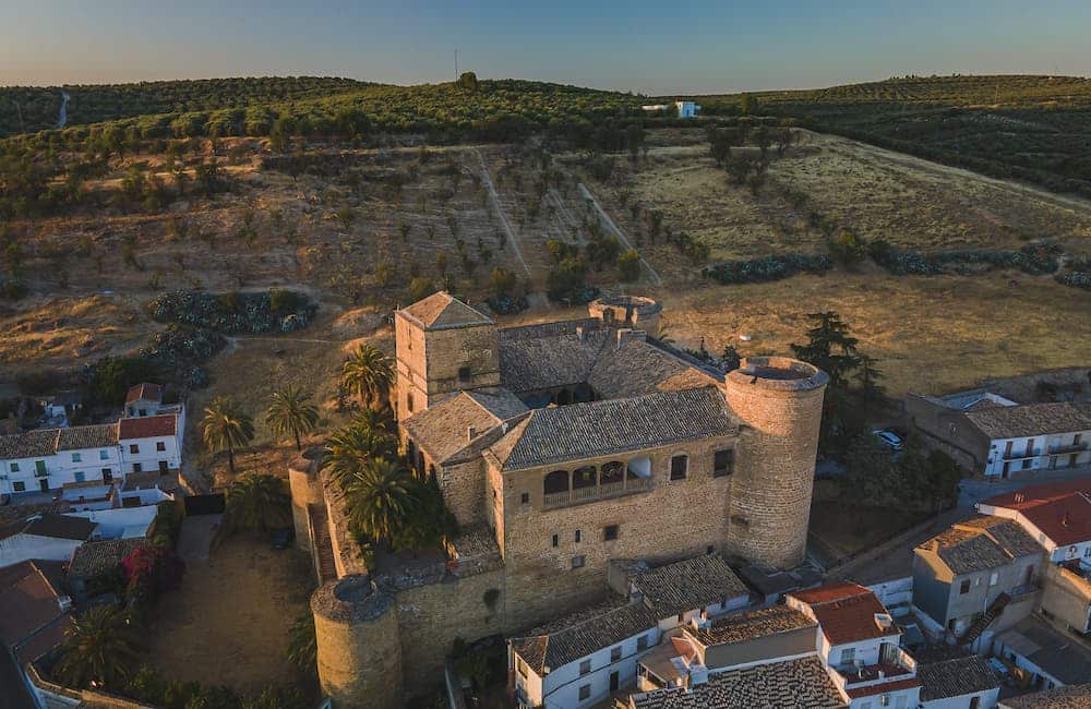 Vista aérea castillo de Canena Jaén