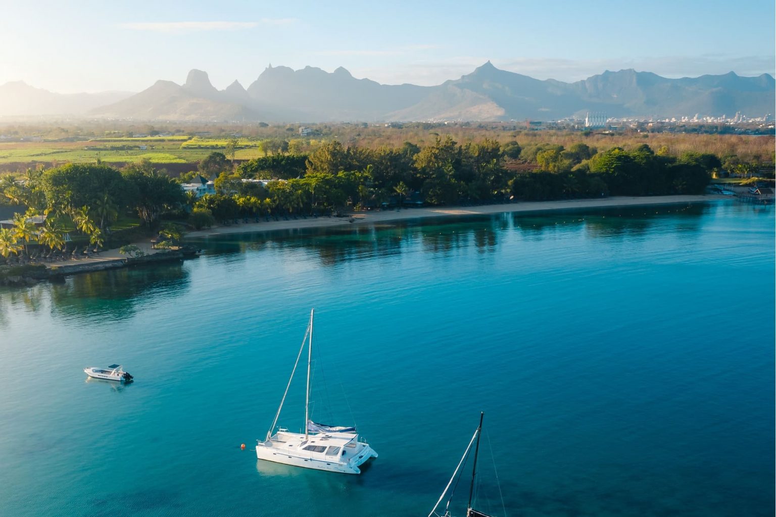 Catamarán privado en Isla Mauricio