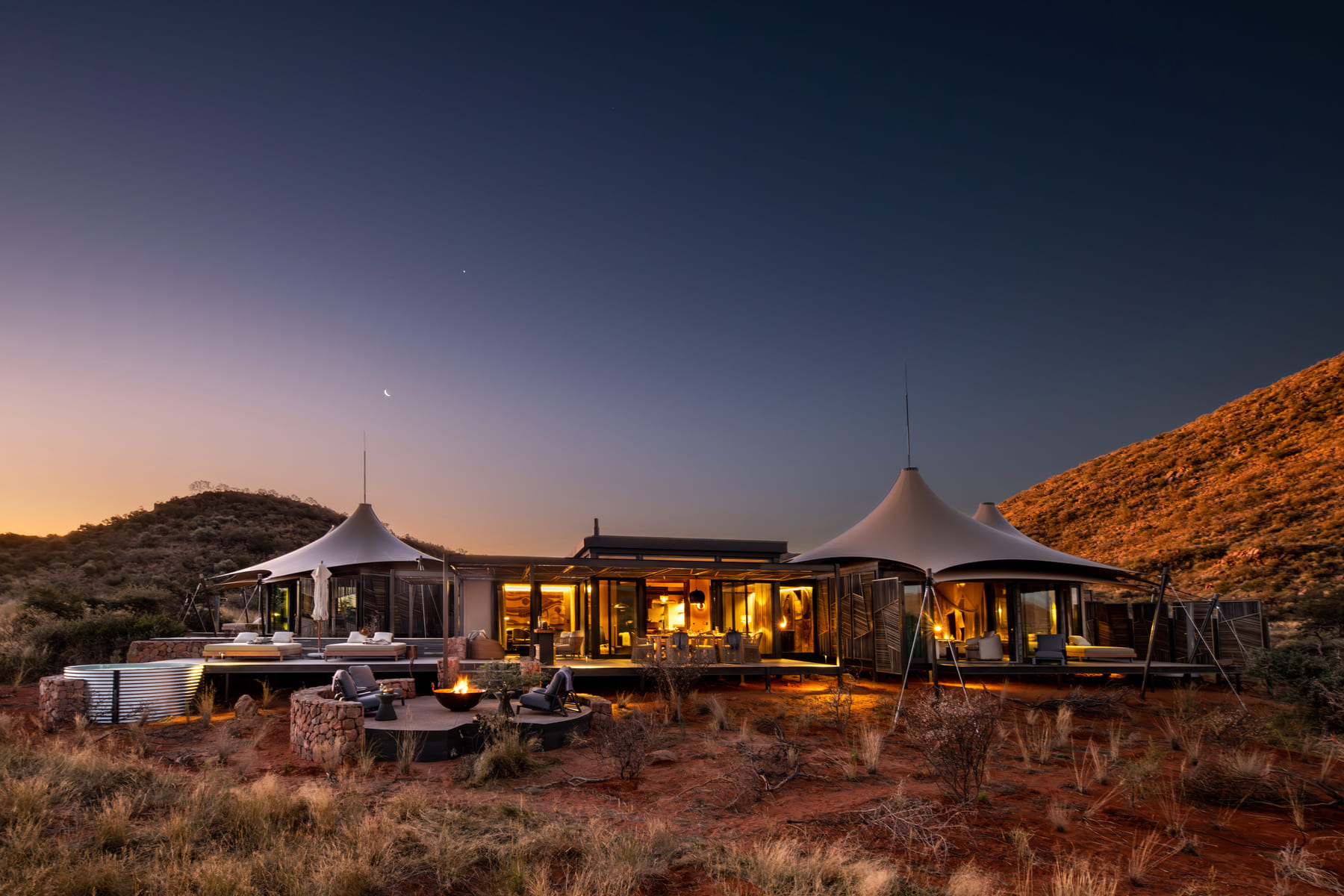 Tswalu Kalahari - Loapi at Dusk (photo credit Andrew Morgan) en Sudáfrica