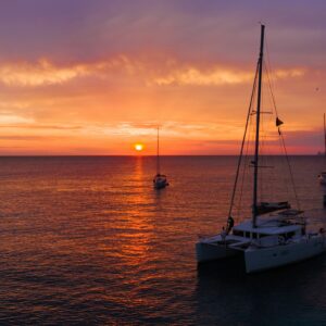 Navegación atardecer