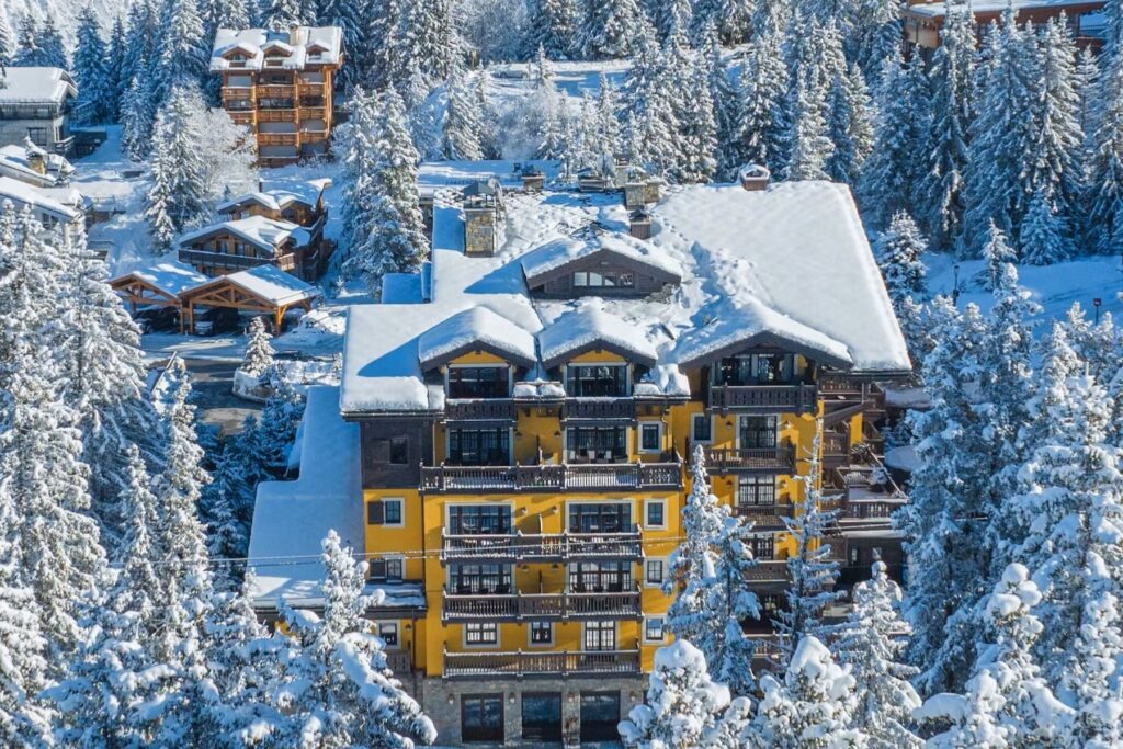 Vista aérea Cheval Blanc Courchevel