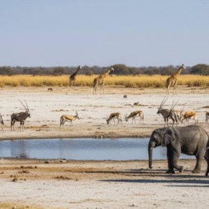 Safari en el Parque Nacional de Etosha