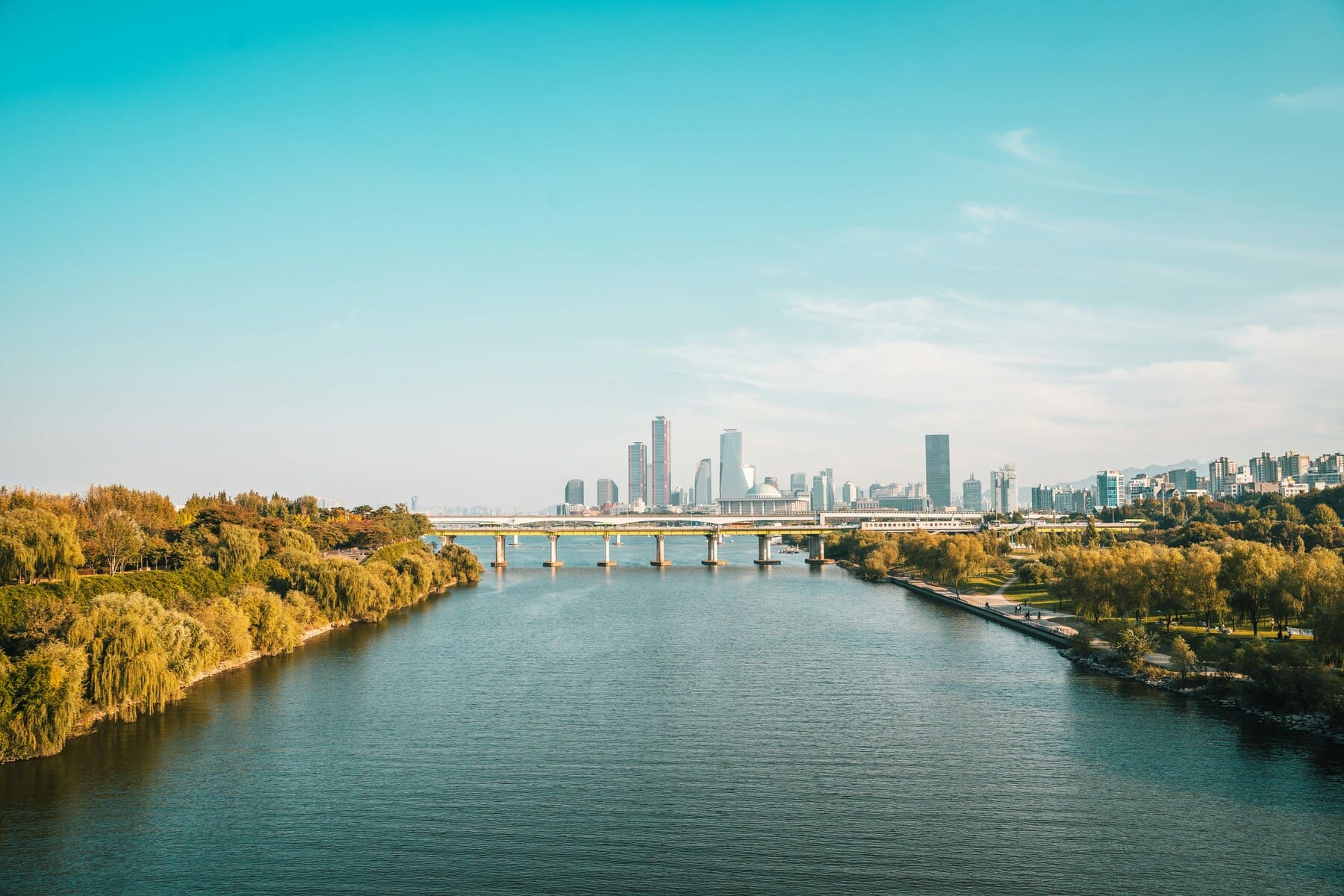 Vista panorámica río Seúl
