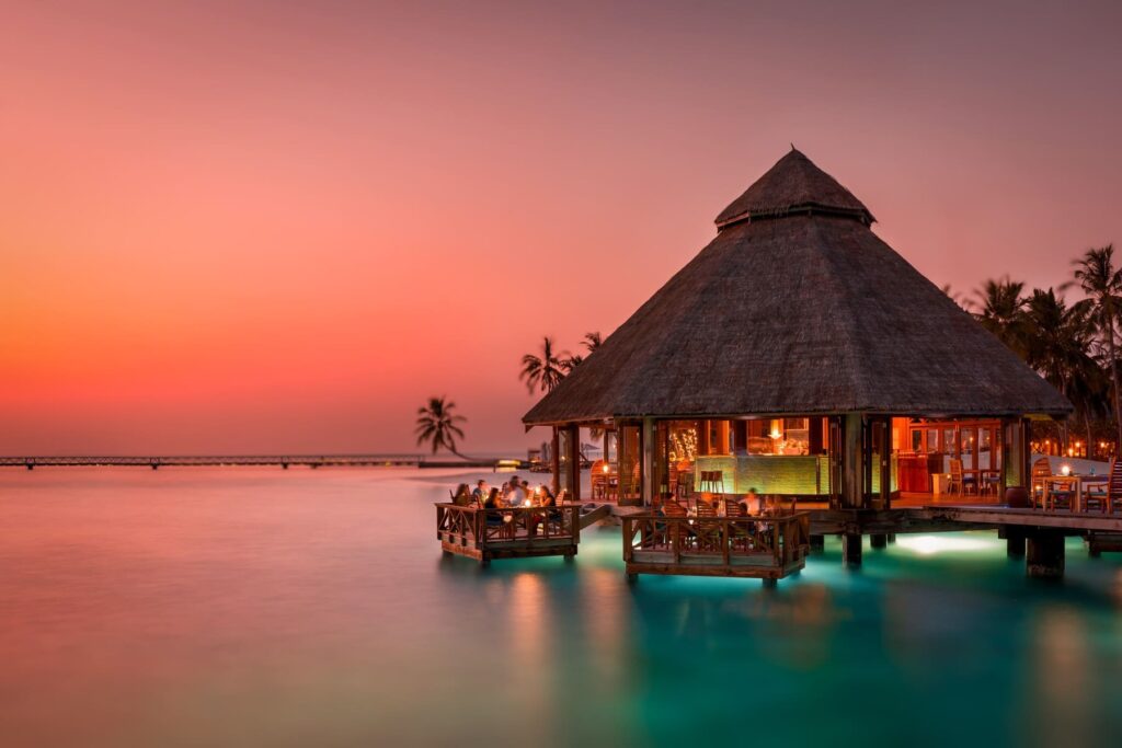 Conrad Maldives Rangali Island atardecer