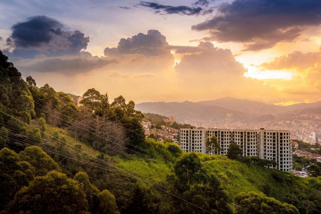 Atardecer en Medellín