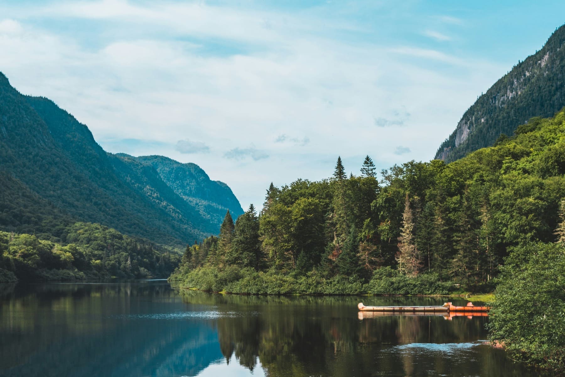 Panorámica lago Canadá