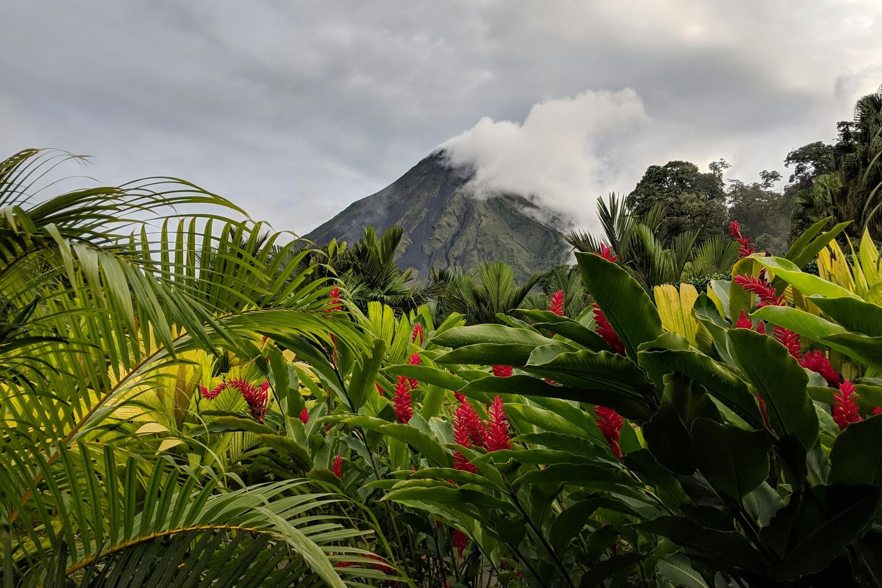 Vista volcán en Costa Rica