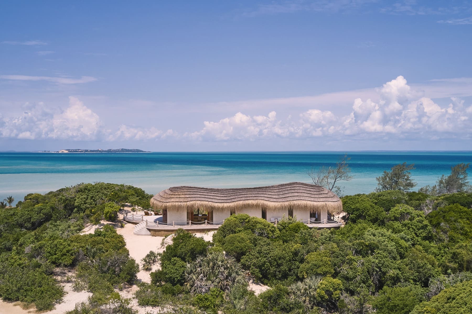 Vista aérea Kisawa Sanctuary Mozambique